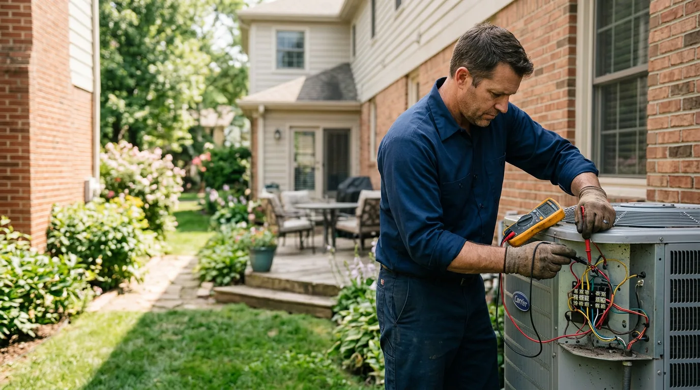HVAC technician working near Branchville, NJ